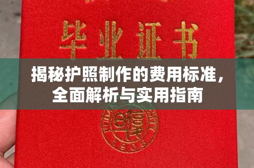 勐海揭秘护照制作的费用标准，全面解析与实用指南